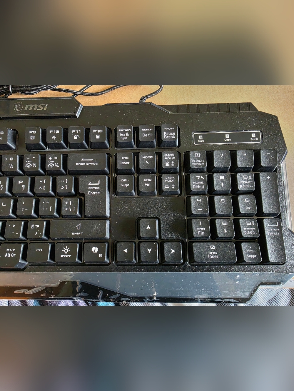 MSI Backlit Gaming Keyboard - Picture 4 of 5